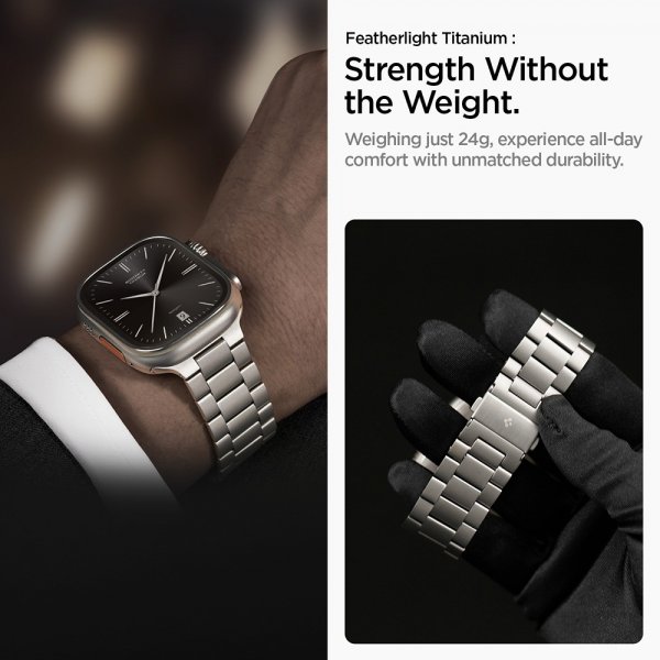 Spigen Apple Watch 44/45/46mm/Ultra 49mm Armband Modern Fit Titanium Natural Titanium