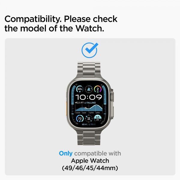 Spigen Apple Watch 44/45/46mm/Ultra 49mm Armband Modern Fit Titanium Natural Titanium