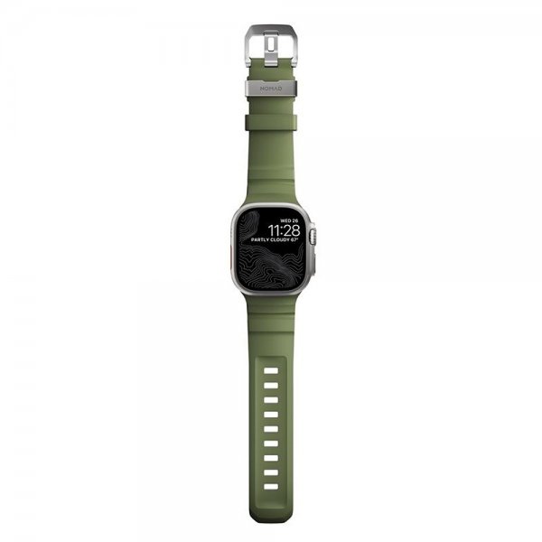 Nomad Apple Watch 44/45/46mm/Ultra 49mm Armband Rocky Point Natural Forest