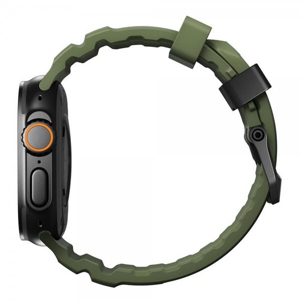 Nomad Apple Watch 44/45/46mm/Ultra 49mm Armband Rocky Point Svart Forest