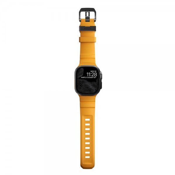 Nomad Apple Watch 44/45/46mm/Ultra 49mm Armband Rocky Point Svart Sol
