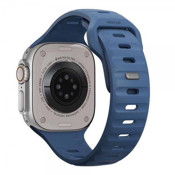 Nomad Apple Watch 44/45/46mm/Ultra 49mm Armband Sport Band Naval Blue