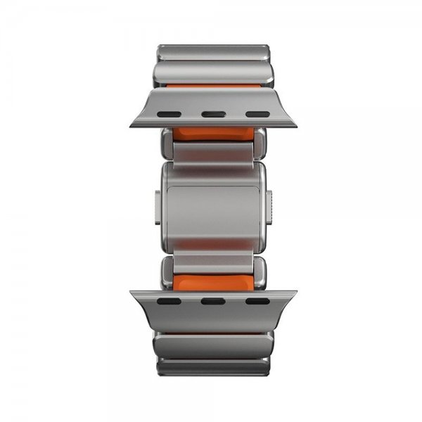 Nomad Apple Watch 44/45/46mm/Ultra 49mm Armband Stratos Band Natural Ultra Orange
