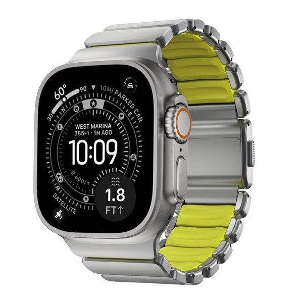 Nomad Apple Watch 44/45/46mm/Ultra 49mm Armband Stratos Band Natural Volt