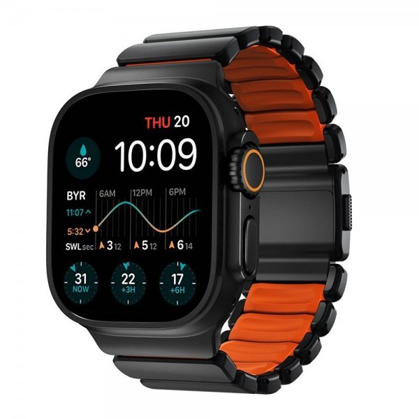 Nomad Apple Watch 44/45/46mm/Ultra 49mm Armband Stratos Band Svart