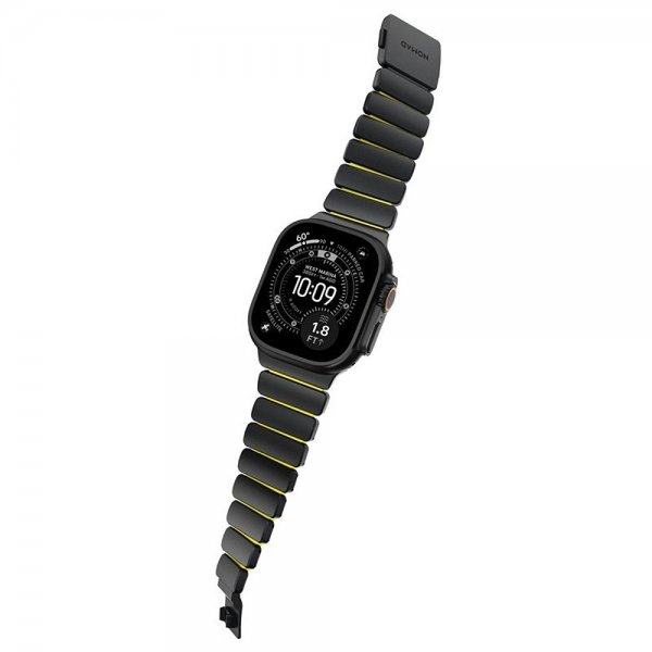Nomad Apple Watch 44/45/46mm/Ultra 49mm Armband Stratos Band Svart Volt