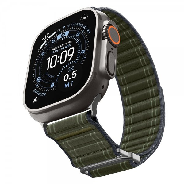 Spigen Apple Watch 44/45/46mm/Ultra 49mm Armband WBF0 Grön