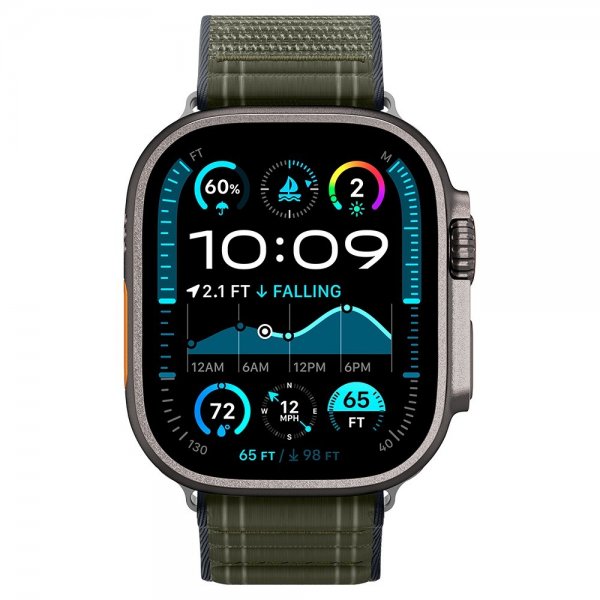 Spigen Apple Watch 44/45/46mm/Ultra 49mm Armband WBF0 Grön