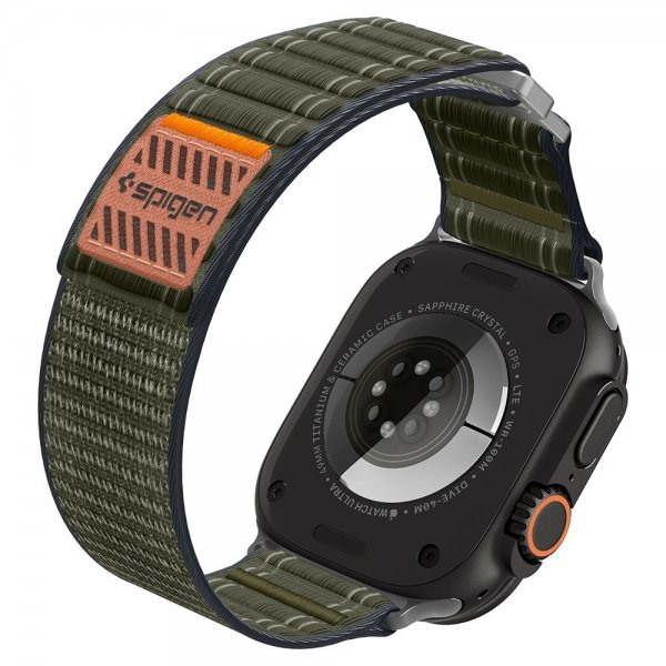 Spigen Apple Watch 44/45/46mm/Ultra 49mm Armband WBF0 Grön