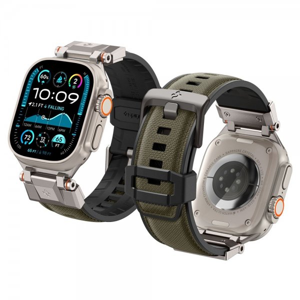 Spigen Apple Watch 44/45/46mm/Ultra 49mm Armband DuraPro Armor Military Green