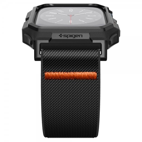 Spigen Apple Watch 45mm Armband och Skal Lite Fit Pro Matte Black