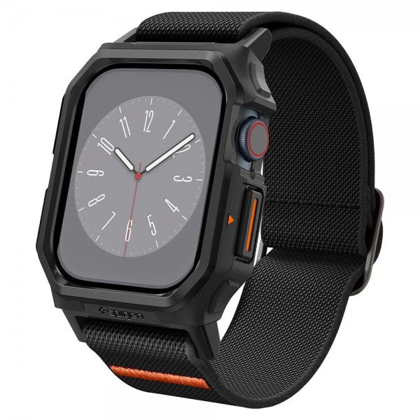 Spigen Apple Watch 46mm (Series 10/11) Armband och Skal Lite Fit Pro Matte Black