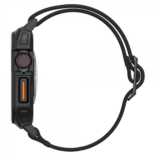 Spigen Apple Watch 46mm (Series 10/11) Armband och Skal Lite Fit Pro Matte Black