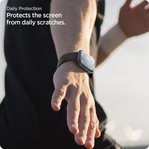 Spigen Apple Watch 46mm (Series 10/11) Skärmskydd EliteShield EZ Fit 2-pack