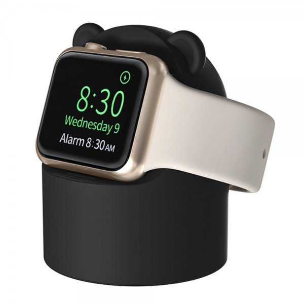 Apple Watch Hållare till Laddare Björn Svart