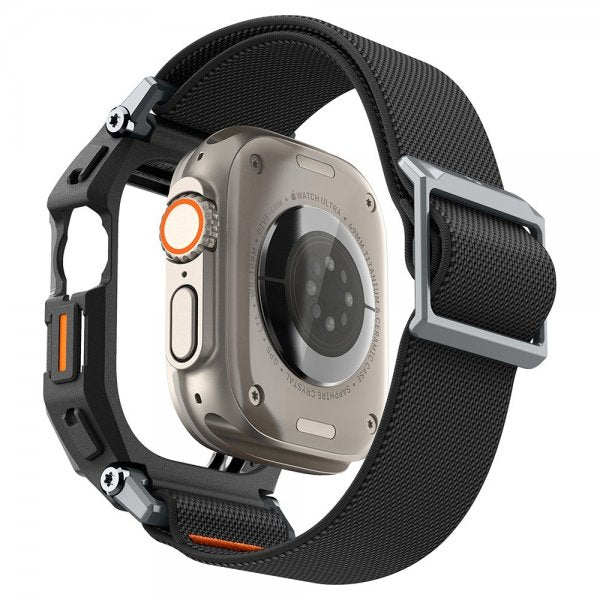 Spigen Apple Watch Ultra 49mm Armband och Skal Lite Fit Pro Matte Black