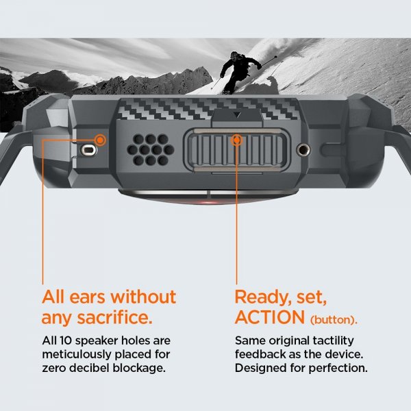 Spigen Apple Watch Ultra 49mm Armband och Skal Rugged Armor Pro Dark Gray