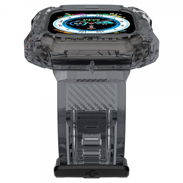 Spigen Apple Watch Ultra 49mm Armband och Skal Rugged Armor Pro Space Crystal