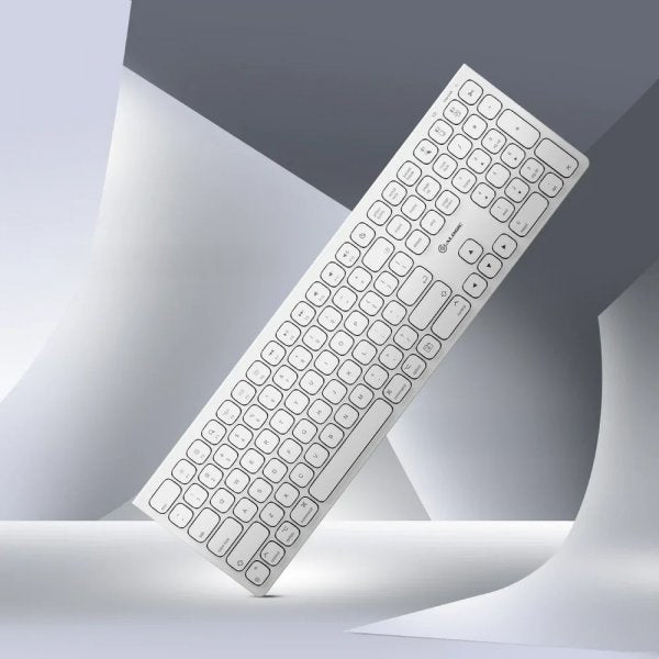 ALOGIC Trådlöst Tangentbord Echelon Bluetooth USB-C Uppladdningsbart Vit