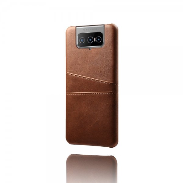 Asus Zenfone 8 Flip Skal Två Kortfack Brun