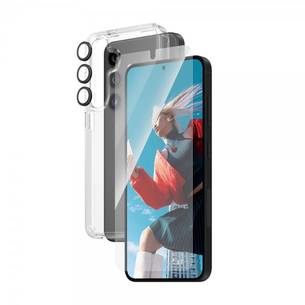 PanzerGlass Samsung Galaxy S24 Skal Skärmskydd Kameraskydd 3-in-1 Bundle Set