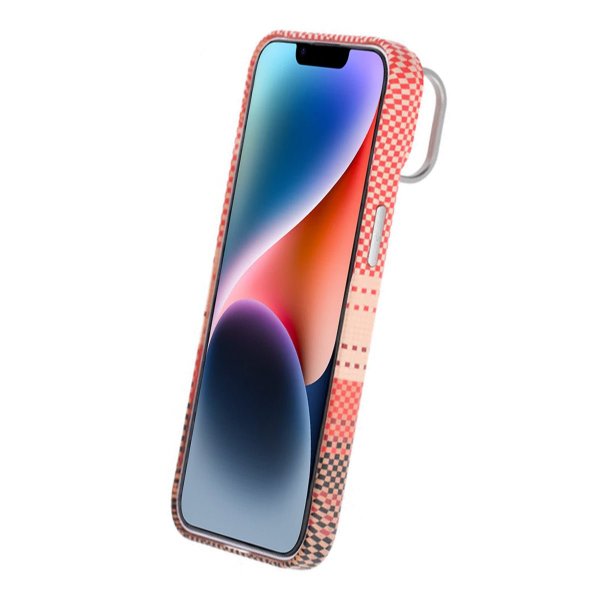 iPhone 13/iPhone 14 Skal Utfällbart Stativ MagSafe Orange