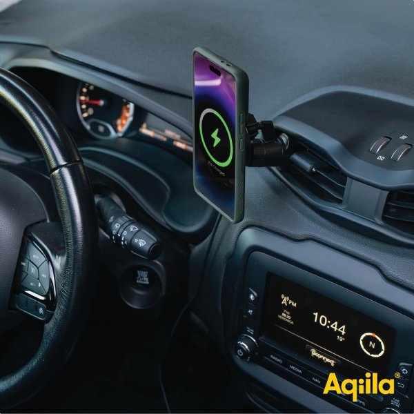 Aqiila Bilhållare med Trådlös laddning Chargebird QC1 Qi2 MagSafe 15W