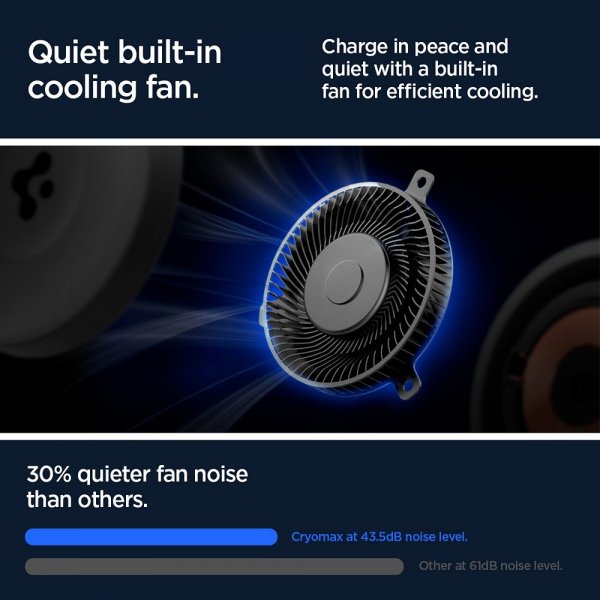 Spigen Bilhållare med trådlös laddning OneTap Pro 3 CryoMax MagFit Air Vent