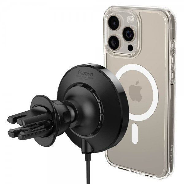 Spigen Bilhållare med trådlös laddning OneTap Pro 3 CryoMax MagFit Air Vent