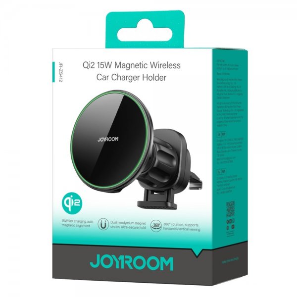 Joyroom Bilhållare Qi2 15W Magnetic Wireless Car Charger Holder