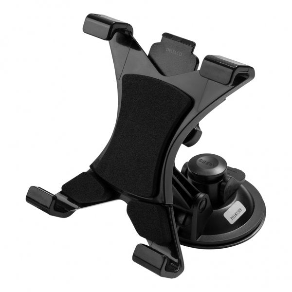 Deltaco Bilhållare till Surfplattor med justerbart fäste Sugpropp Svart