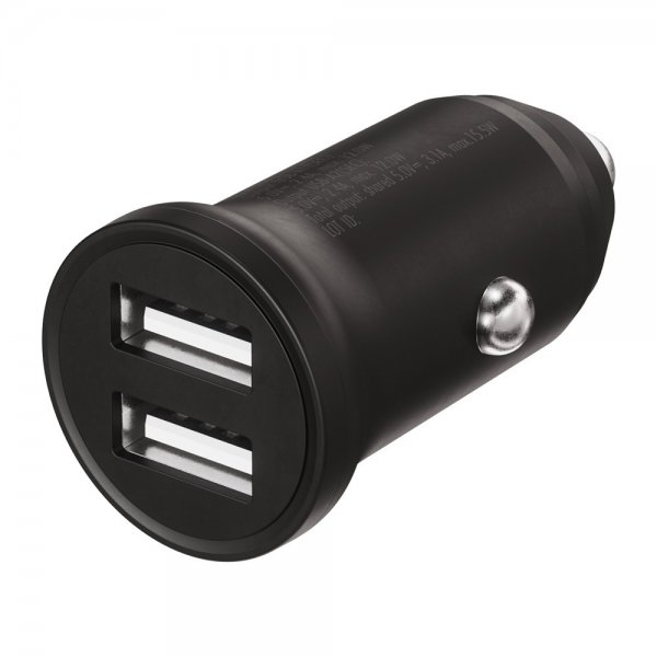 X2O Billaddare 2x12W USB-A Svart