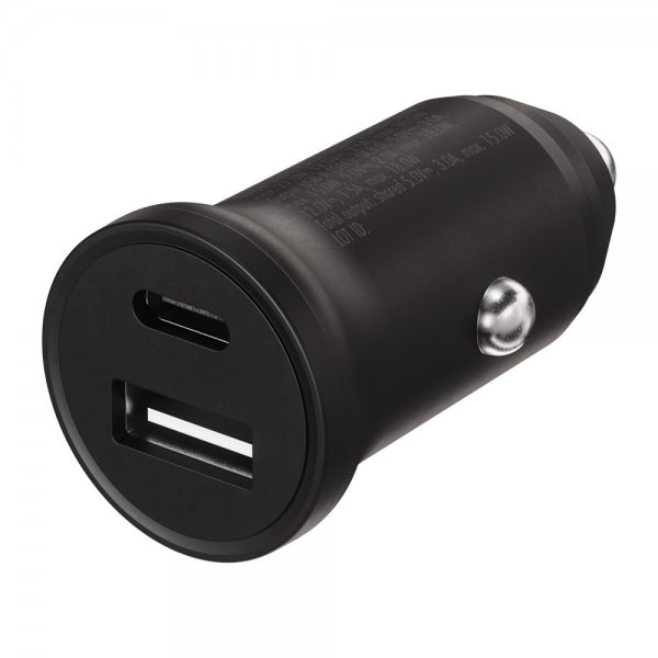 X2O Billaddare 30W Dubbel USB-C/USB-A GaN Svart