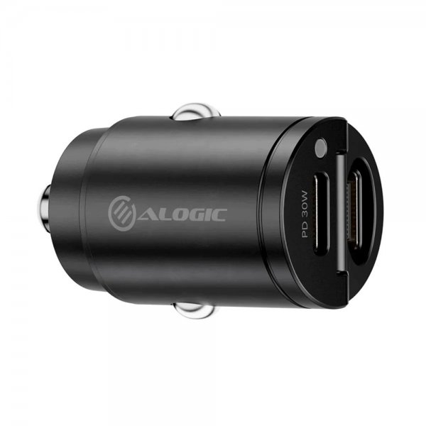 ALOGIC Billaddare 30W Rapid Power Mini Car Charger 2xUSB-C