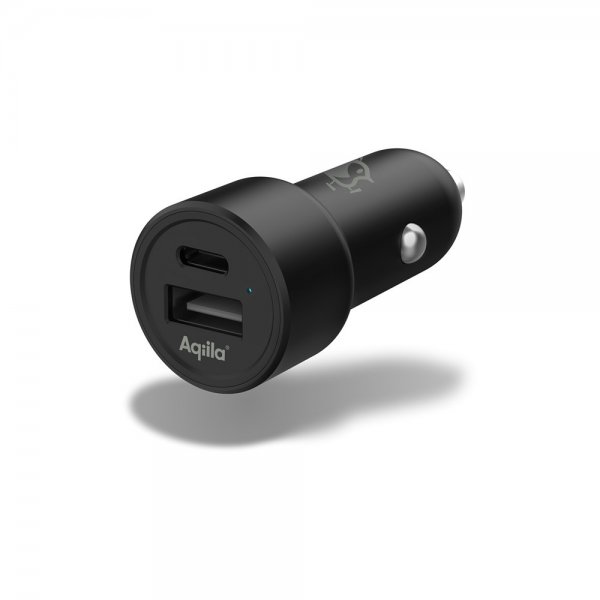 Aqiila Billaddare Chargebird CC2 USB-C + USB-A 32W Svart