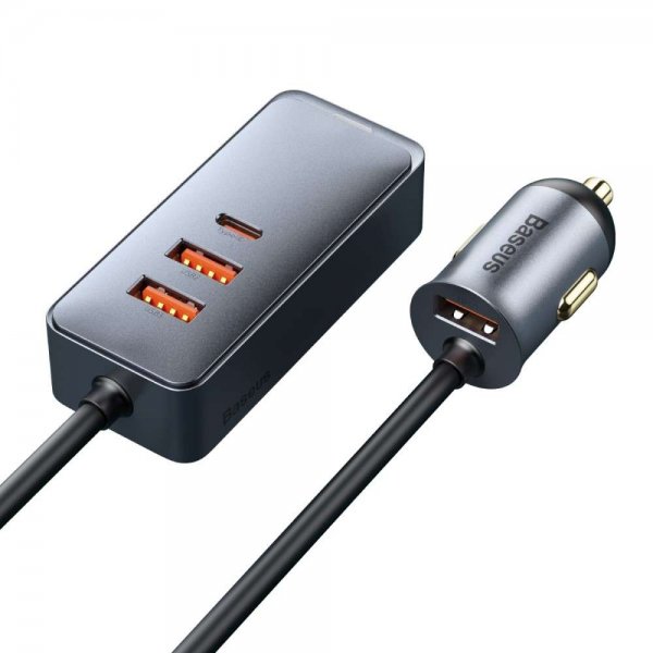 Baseus Billaddare Share Together 120W 3 USB-A & 1 USB-C Svart