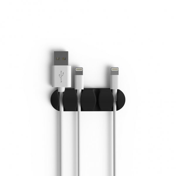 Bluelounge CableDrop Multi Kabelhållare 2 pack Svart