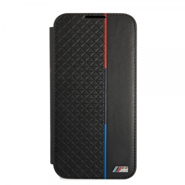 BMW Samsung Galaxy S22 Fodral Triangle Pattern & Tricolor Stripe Svart