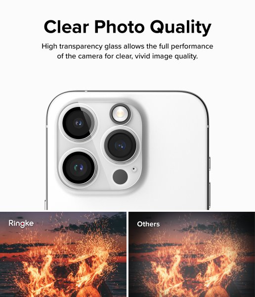 Ringke iPhone 15 Pro Max Kameraskydd Camera Protector Glass 2-pack