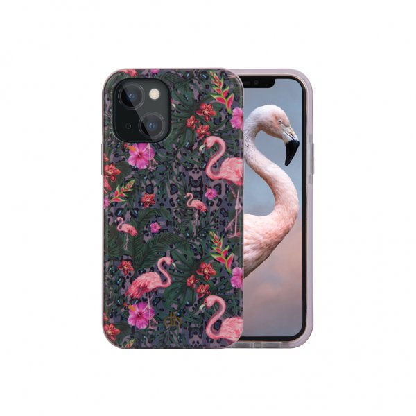 dbramante1928 iPhone 13 Mini Skal Capri Tropical Flamingo