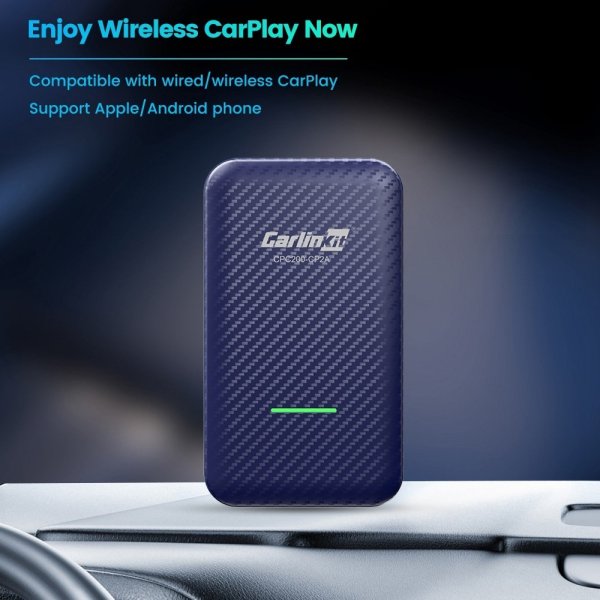 Carlinkit 4.0 Apple Carplay/Android Auto Trådlös Adapter