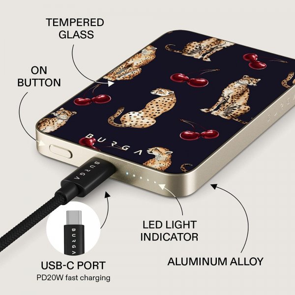 Burga Powerbank MagSafe 5000 mAh Cougar Guld