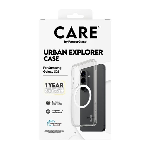 CARE by PanzerGlass Samsung Galaxy S26 Skal Urban Explorer MagSafe Transparent