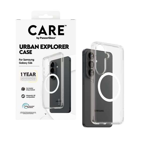CARE by PanzerGlass Samsung Galaxy S26 Skal Urban Explorer MagSafe Transparent