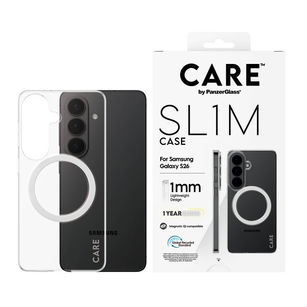 CARE by PanzerGlass Samsung Galaxy S26 Skal SL1M Transparent