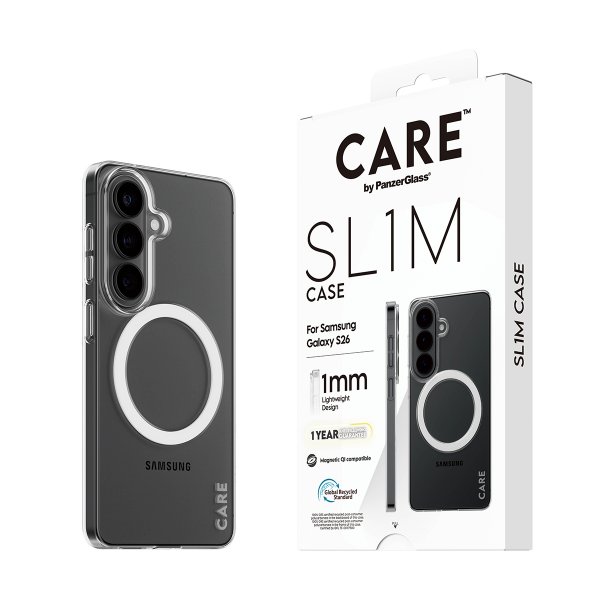 CARE by PanzerGlass Samsung Galaxy S26 Skal SL1M Transparent