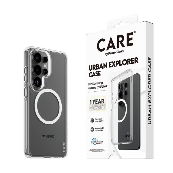 CARE by PanzerGlass Samsung Galaxy S26 Ultra Skal Urban Explorer MagSafe Transparent