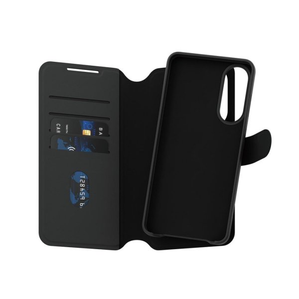 CARE by PanzerGlass Samsung Galaxy S25 Edge Fodral Tango Two-in-One Wallet MagSafe Svart
