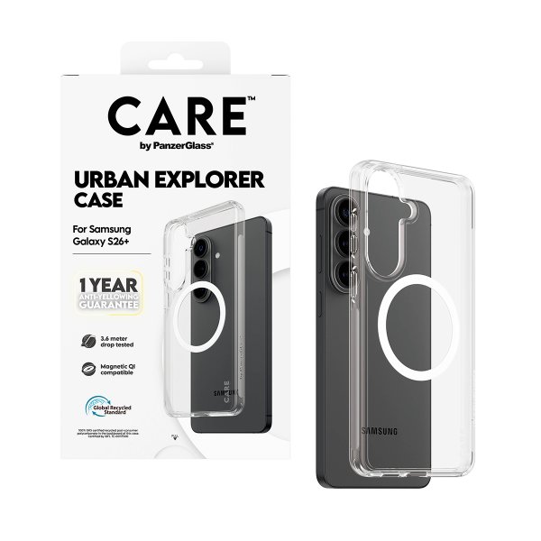 CARE by PanzerGlass Samsung Galaxy S26 Plus Skal Urban Explorer MagSafe Transparent