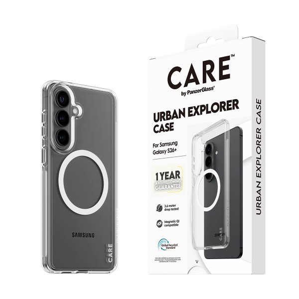 CARE by PanzerGlass Samsung Galaxy S26 Plus Skal Urban Explorer MagSafe Transparent